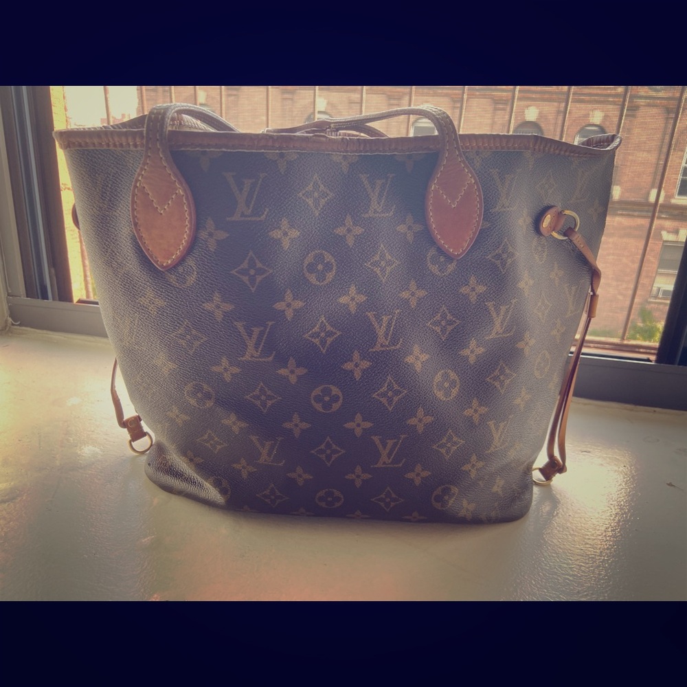 Authentic Brown & Tan Louis Vuitton Neverfull.